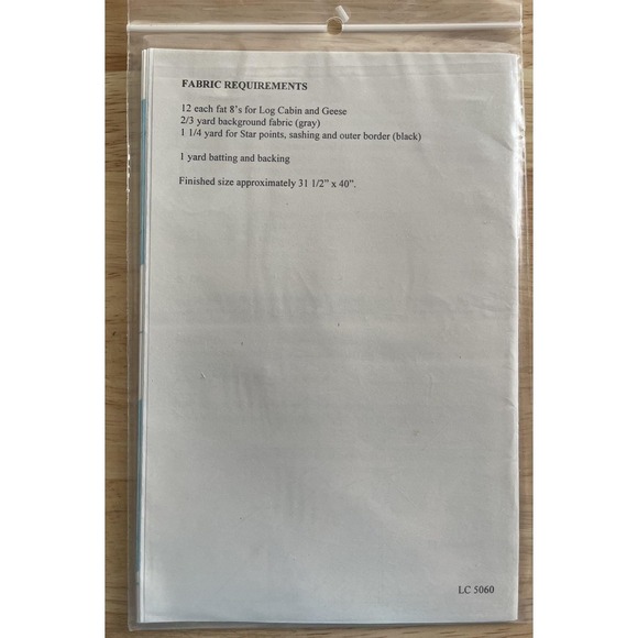 Log Cabin Star Quilt Pattern By Bonnie Jean‎ Rosenbaum - Picture 2 of 2